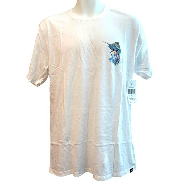 Hurley Everyday Washed Mens Small Trippy Fish Short Sleeve Tee T Shirt NWT - Picture 1 of 4